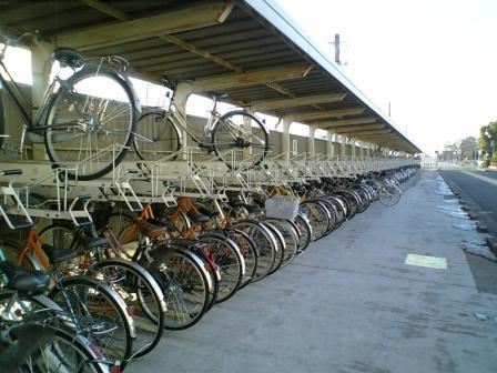 花崎駅北口西有料自転車駐車場の写真