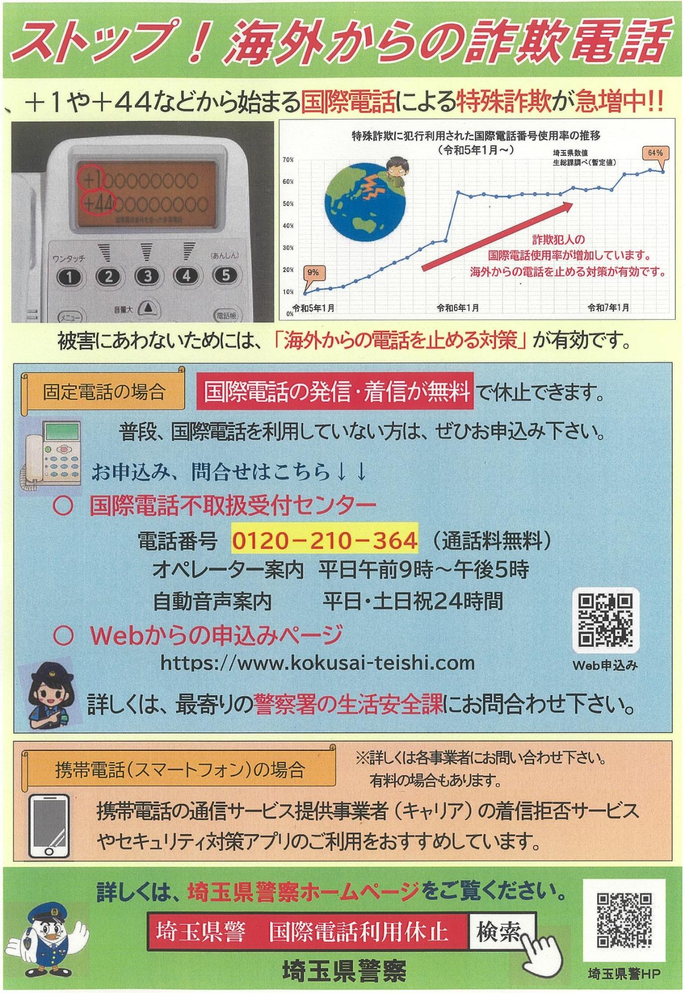 ストップ!海外からの詐欺電話