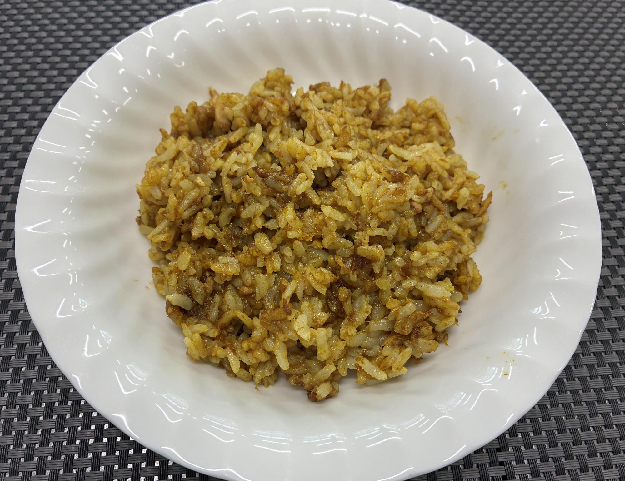ポリ袋でつくるツナカレー飯