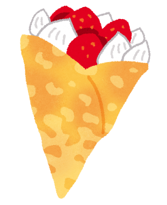いちごクレープ