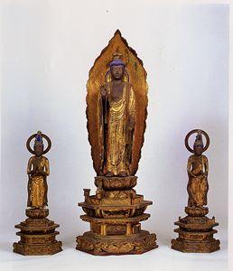 光明寺の三尊像の写真