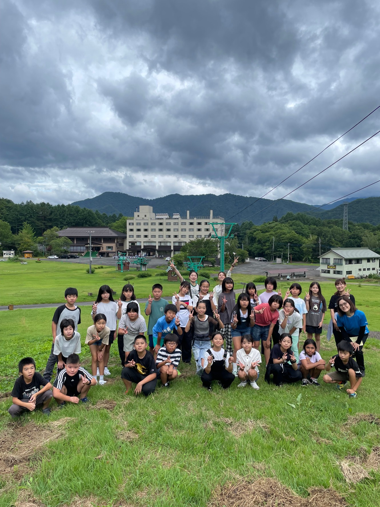 R6 林間学校朝の散歩