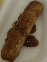焼きフランクの香味ソースかけ
