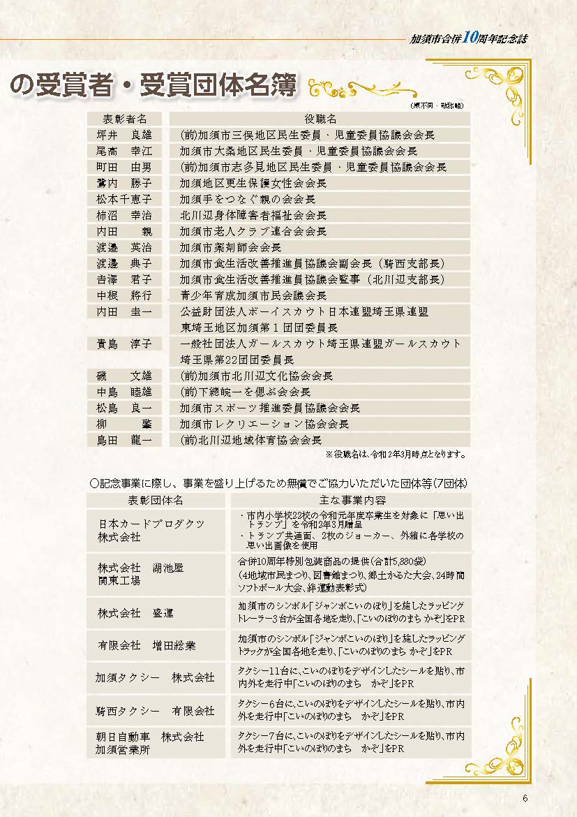 加須市合併10周年記念誌_記念表彰02