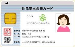 住民基本台帳カードのイメージ画像