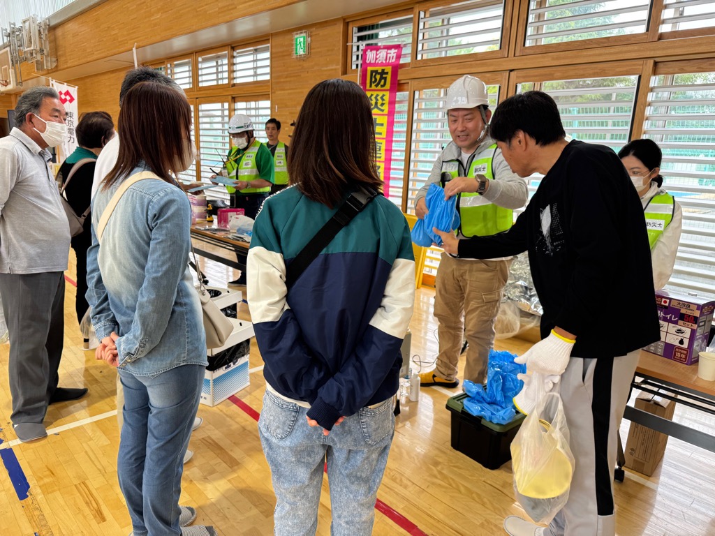 令和7年度地区防災訓練の様子