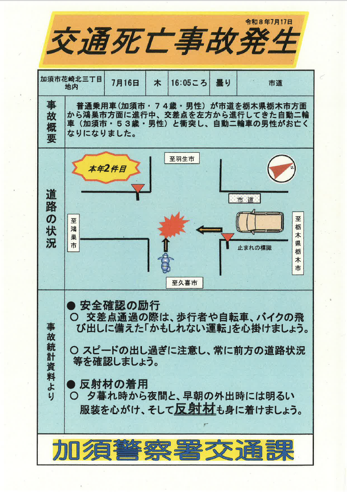 令和8年7月17日交通事故発生状況