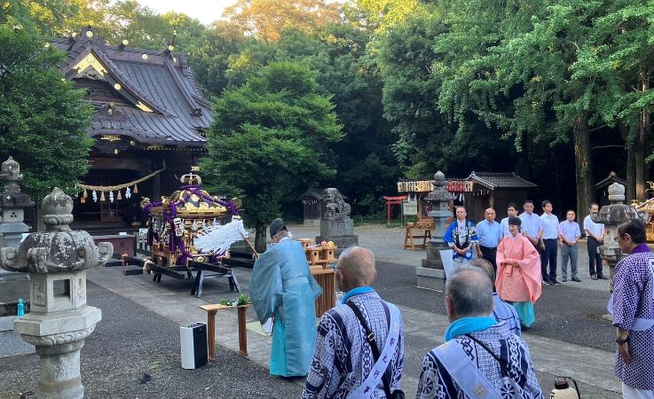 騎西夏まつり神輿宮出し式