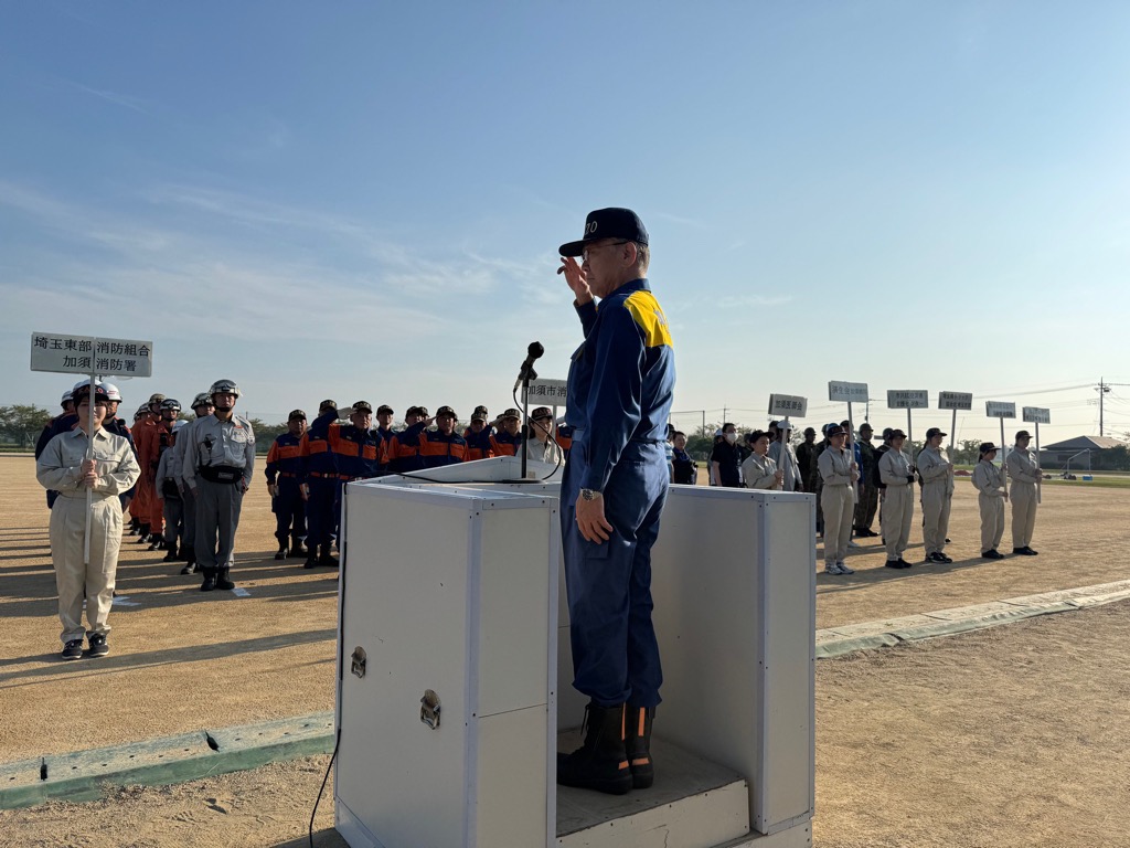 8月30日加須市震災対策総合防災訓練