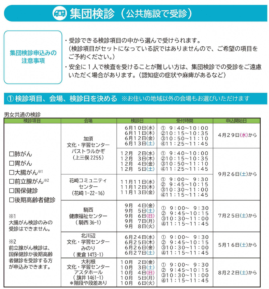 R8複合健診日程