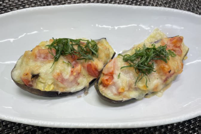 なすのカラフルボード焼き