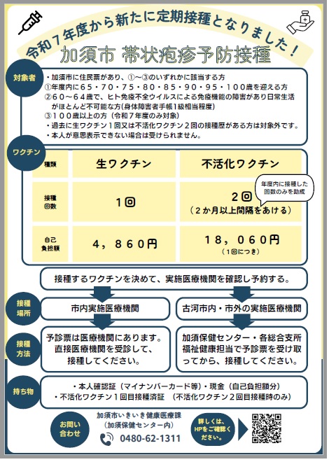帯状疱疹チラシ
