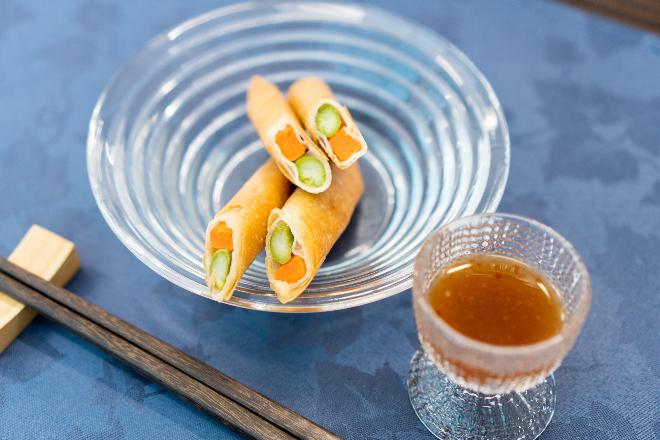 野菜スティック春巻き＆チリソース