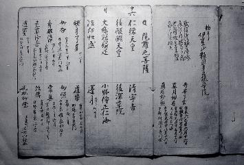 龍花院文書の写真