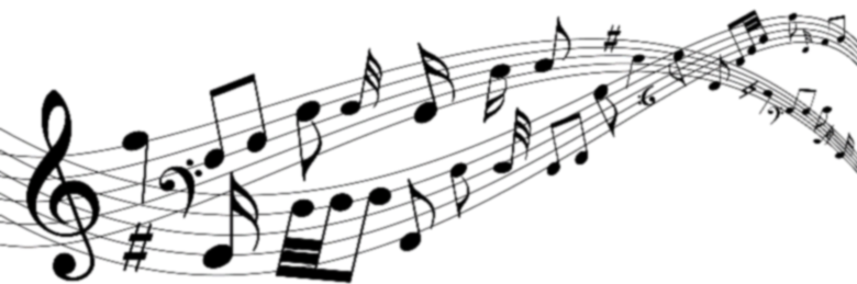 音楽を表す5線譜のイラスト