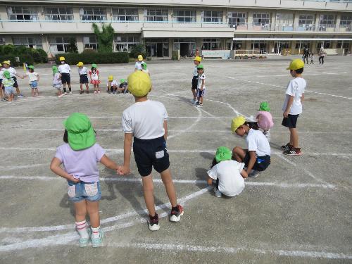 10月1日 幼稚園運動会合同練習1