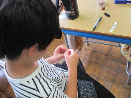 10月18日 秋祭り準備（1年生）1