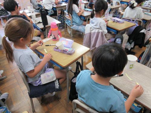 10月18日 秋祭り準備（1年生）4