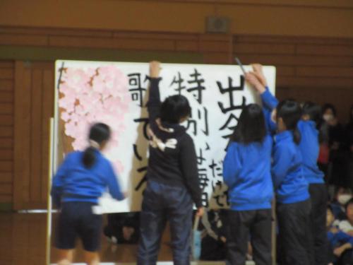 3月7日 6年生を送る会7