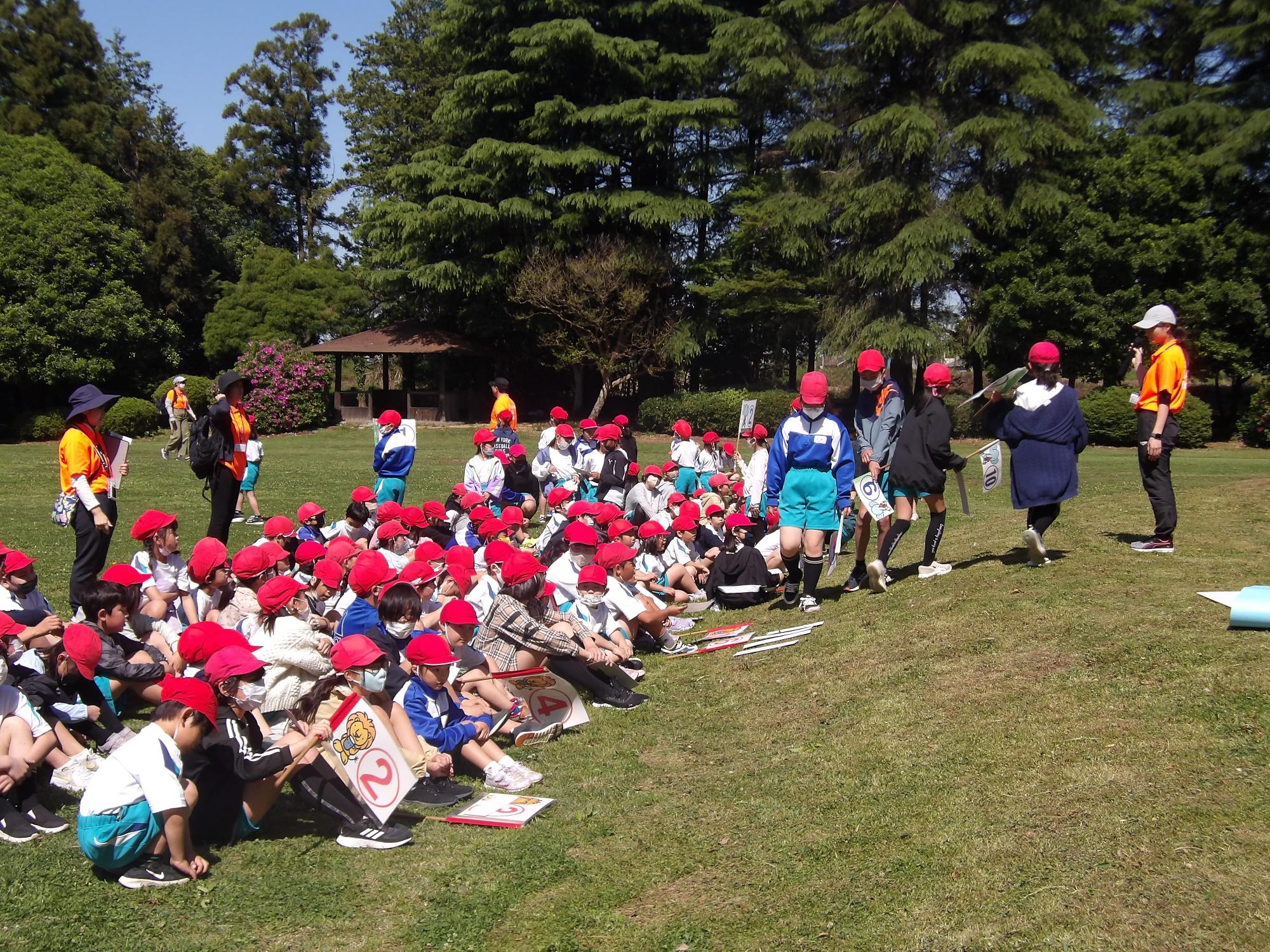 全校徒歩遠足 到着1