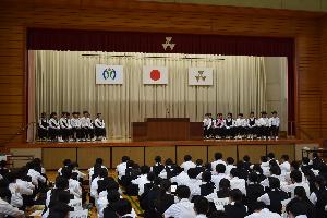 生徒会選挙のようす