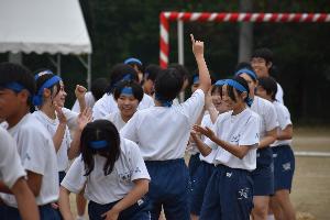 綱引き後のようす